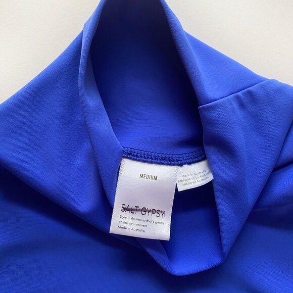 Salt Gypsy Turtleneck Rashguard In Electric Blue - Picture 2 of 7